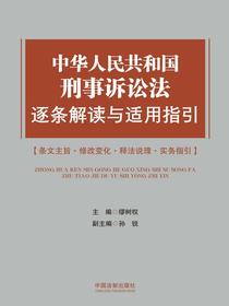 中华人民共和国刑事诉讼法逐条解读与适用指引
