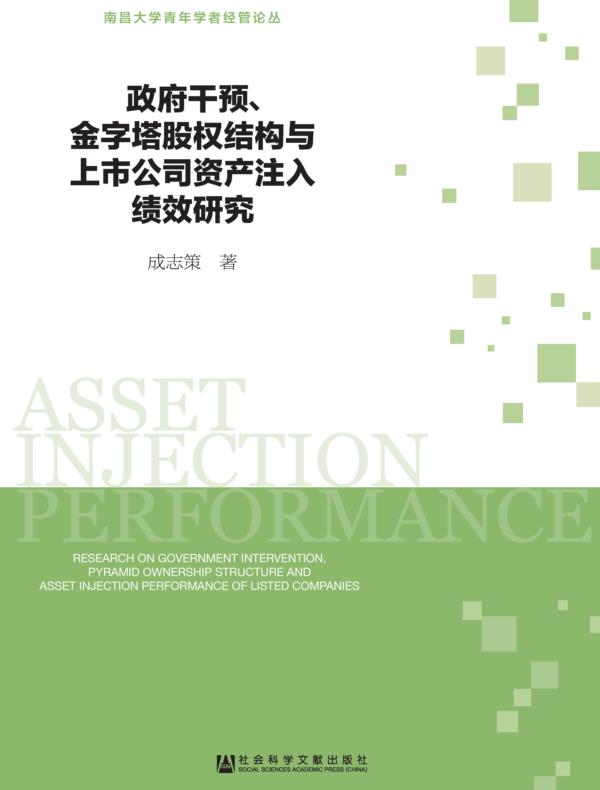 政府干预、金字塔股权结构与上市公司资产注入绩效研究(南昌大学青年学者经管论丛)