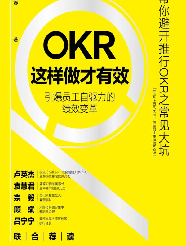 OKR这样做才有效——引爆员工自驱力的绩效变革