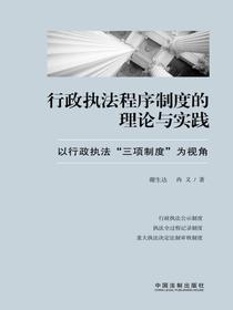 行政执法程序制度的理论与实践：以行政执法“三项制度”为视角
