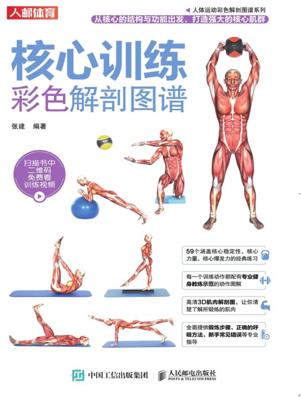 核心训练彩色解剖图谱