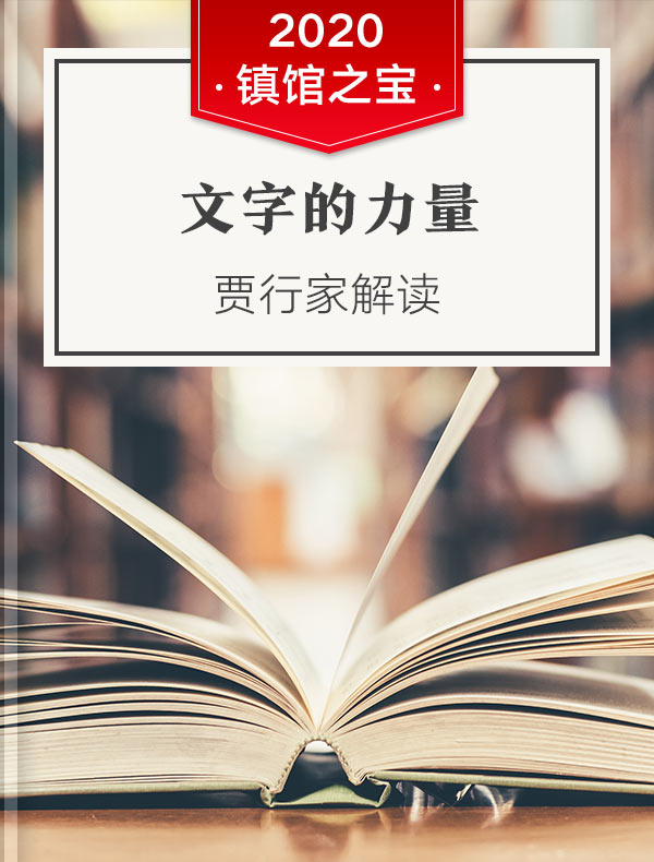 《文字的力量》| 贾行家解读