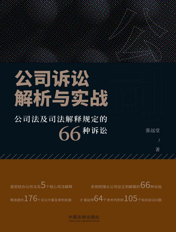 公司诉讼解析与实战：公司法及司法解释规定的66种诉讼